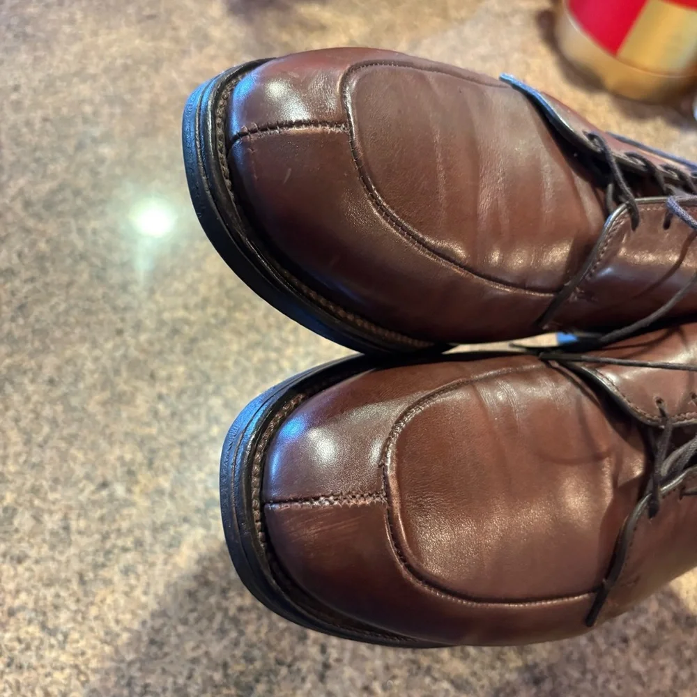 ALLEN‎ EDMONDS Shoes Mens 11 D KENNETT Ox Leather Lace Up Derby Split Toe